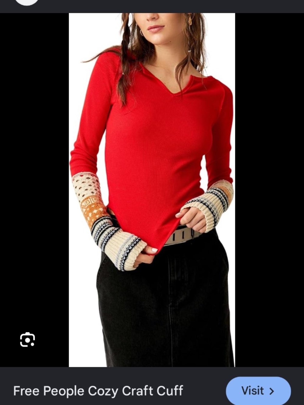 3 Free People Cozy Cuff tops LOT